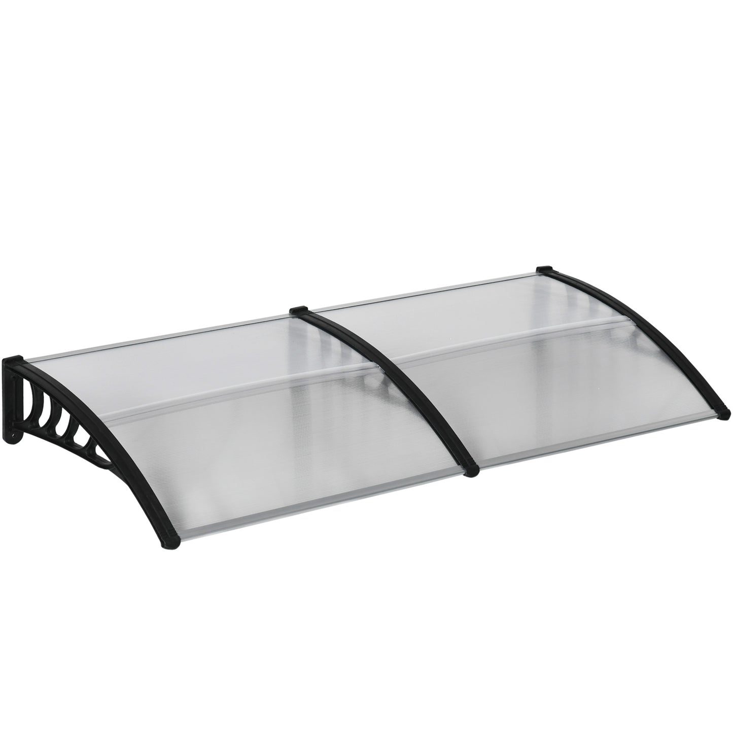 Awning Door Canopy, 78.7" x 37.8", Polycarbonate, Clear