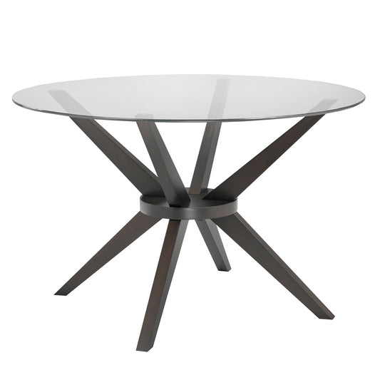 CECILIA GLASS TOP DINING TABLE