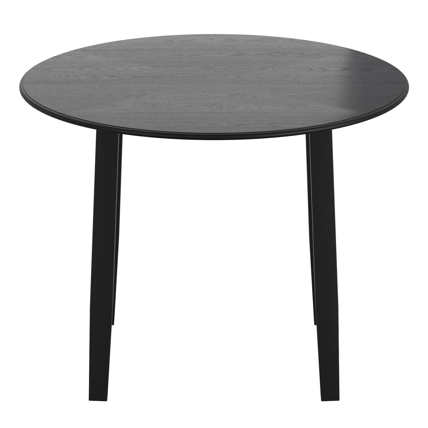 Modern 42" round dining table in Black