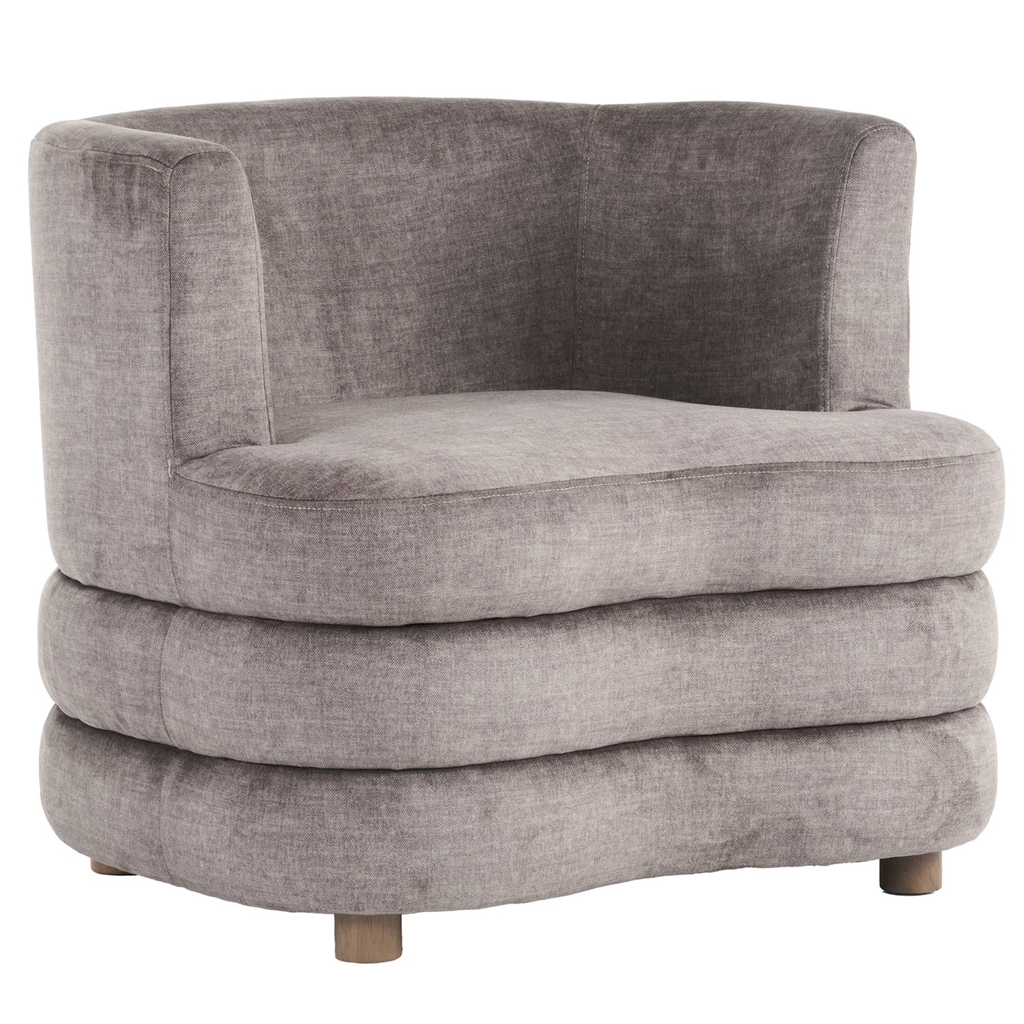 Dorian Accent Chair in Dark Taupe