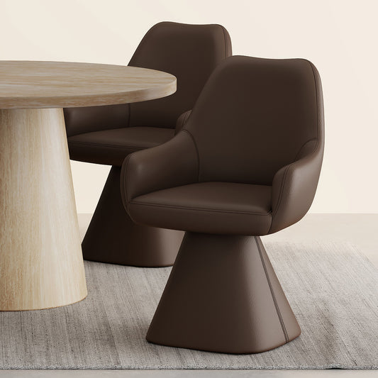 Contemporary dining / accent  chair in Brown