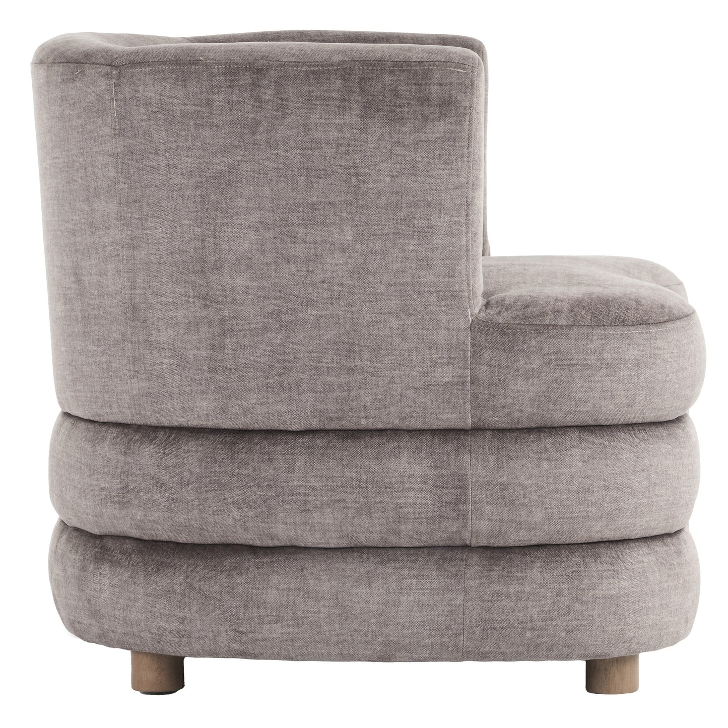 Dorian Accent Chair in Dark Taupe