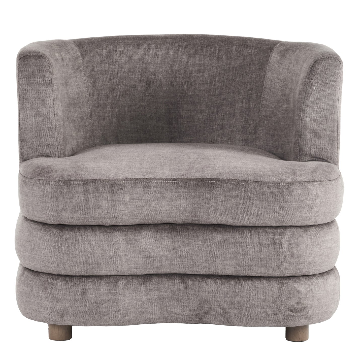 Dorian Accent Chair in Dark Taupe