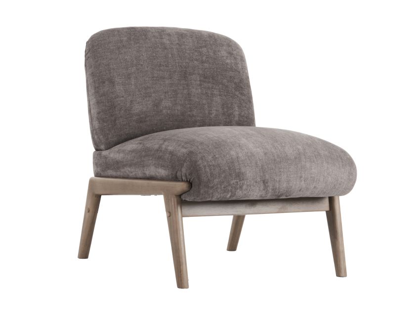 Modern cozy, ultra plush accent chair in Taupe