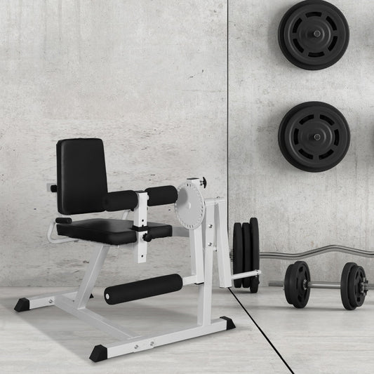 Seated Leg Extension Machine, Adjustable Leg Machine with Plate Loaded, Leg Rotary Extension, Home Gym Weight Machine