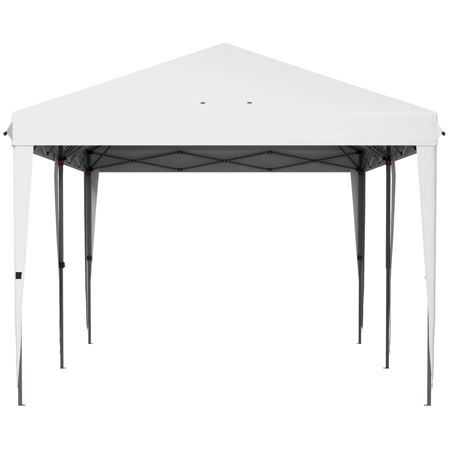 10' x 19' Outdoor Pop Up Party Tent Garden Easy Set Up Gazebo Canopy Market Event Sunshade, White