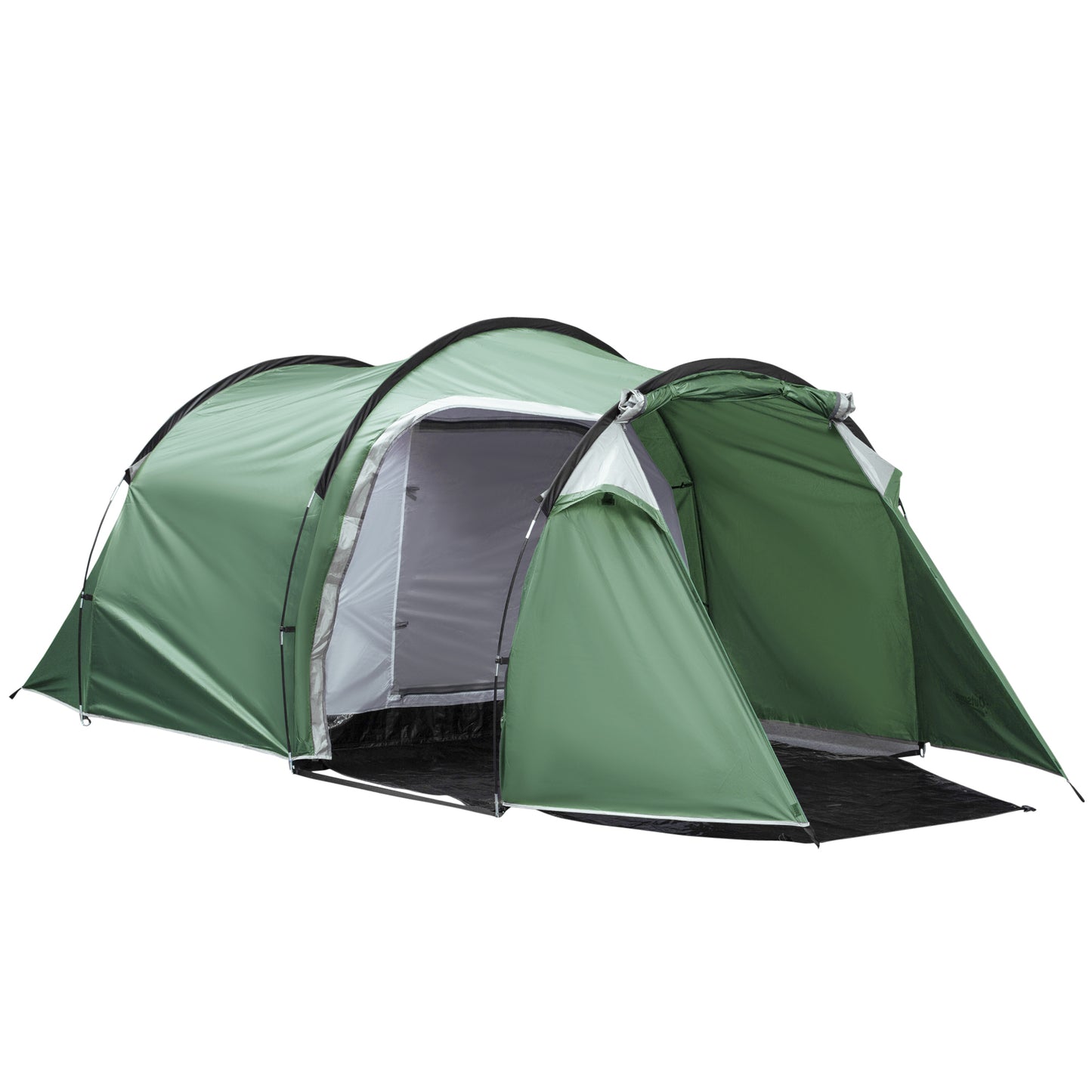 Pop Up Camping Tent with Vestibule Waterproof Tent for 2-3 Person,Dark Green