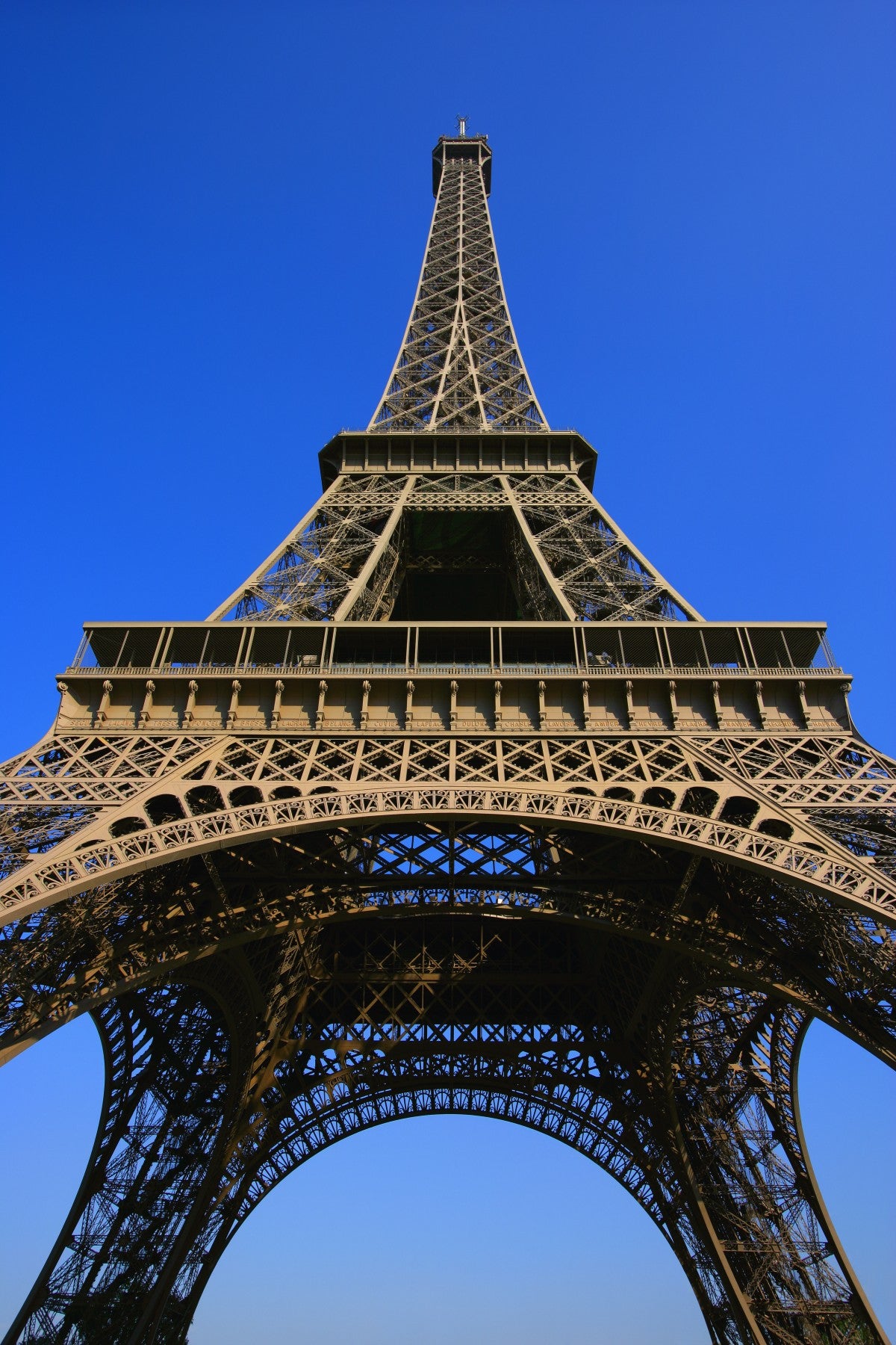 Low Angle Of Eiffel Tower