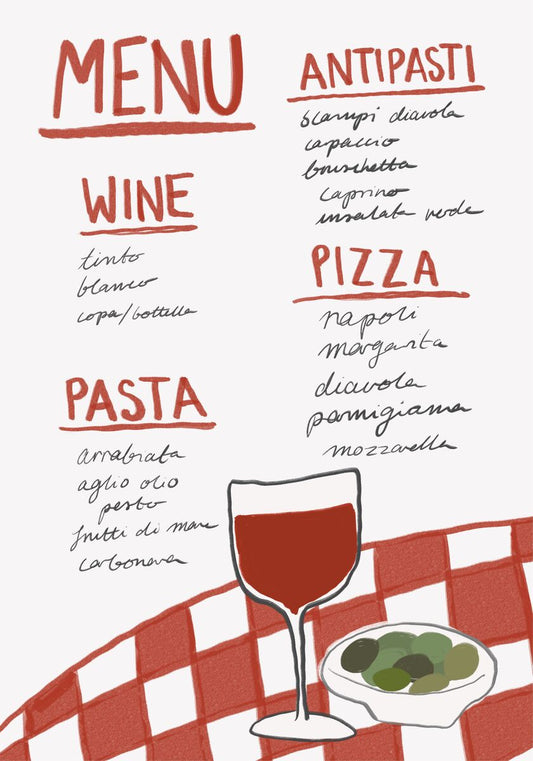 Italian Menu