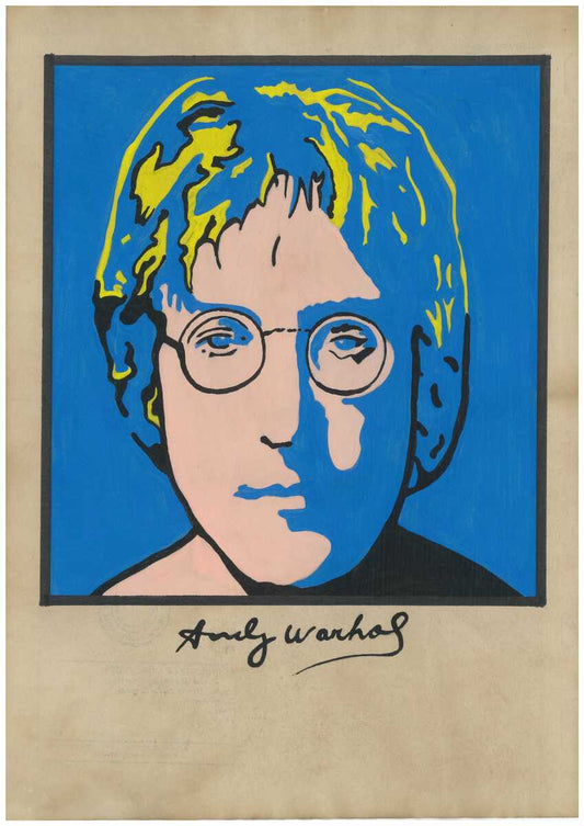 John Lennon Andy Warhol Poster