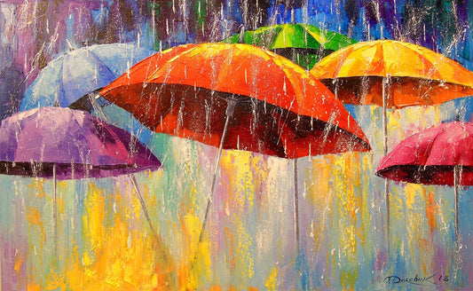 Dancing umbrellas by Olha Darchuk