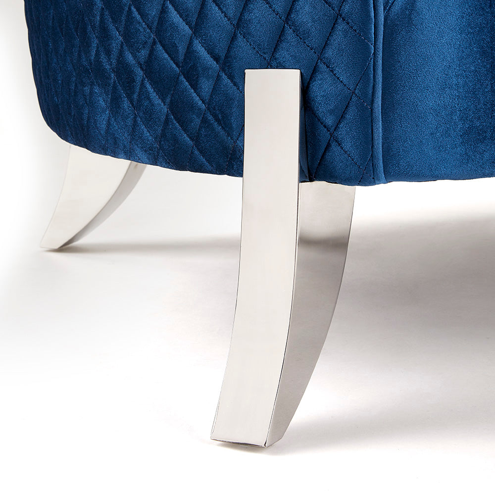 Christine Sofa: Blue velvet
