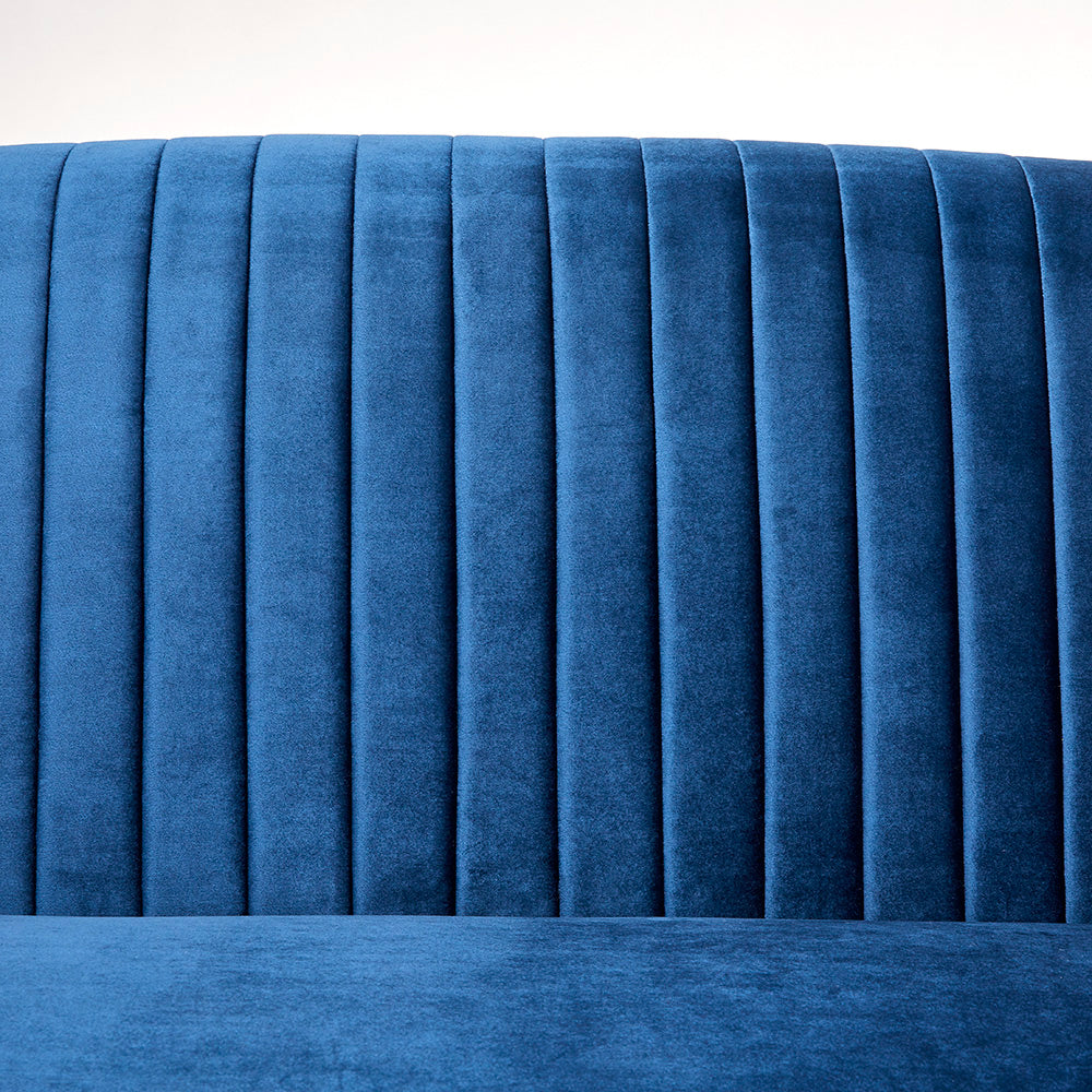 Christine Sofa: Blue velvet