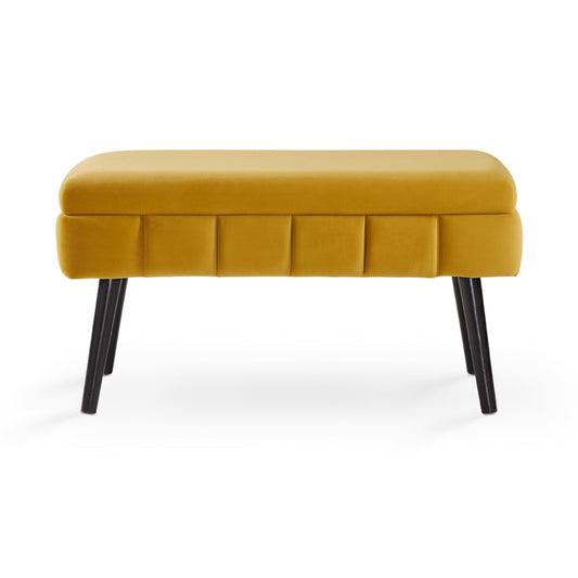 Montego Bay Storage Bench: Ochre Yellow