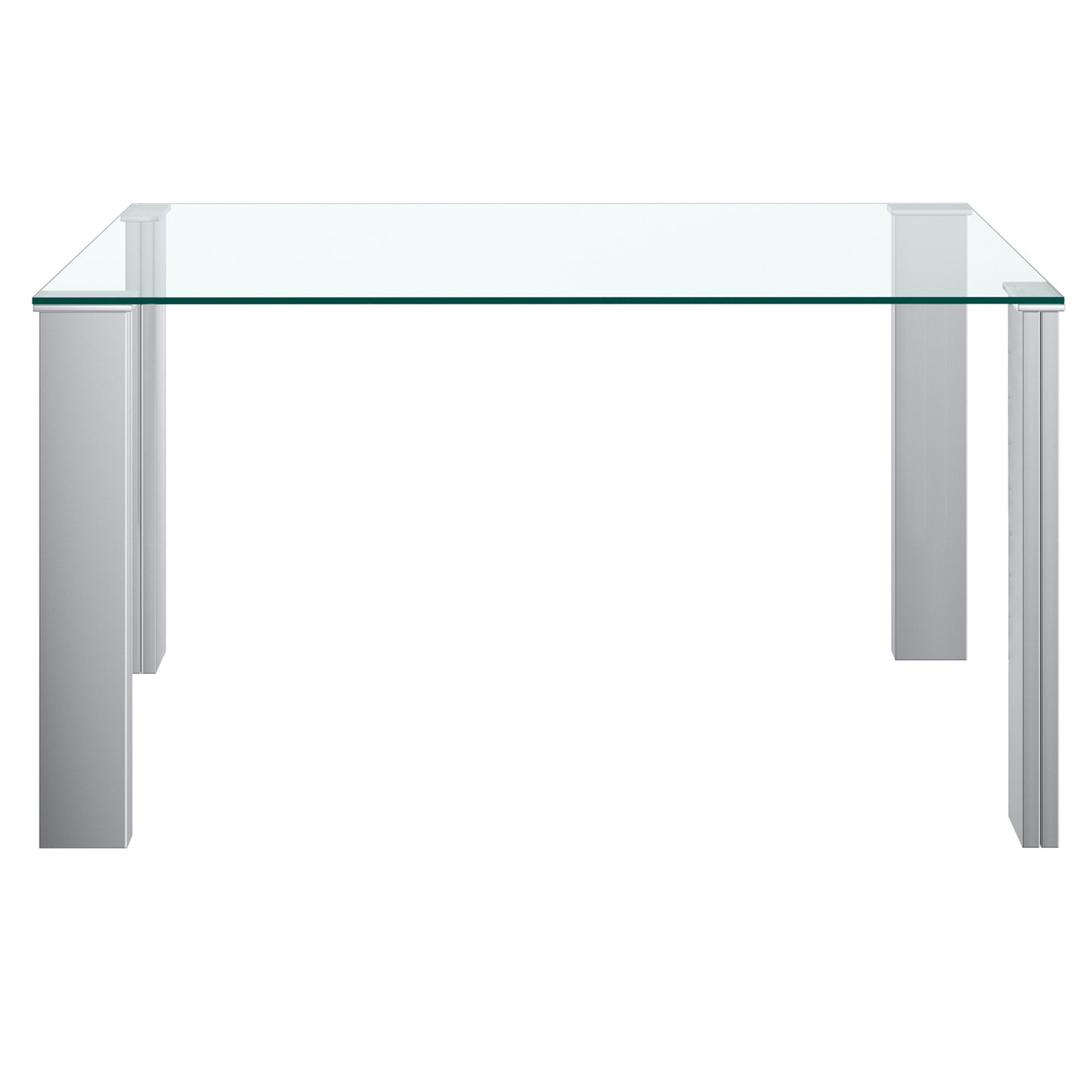 Frankfurt Rectangular Dining Table in Stainless Steel