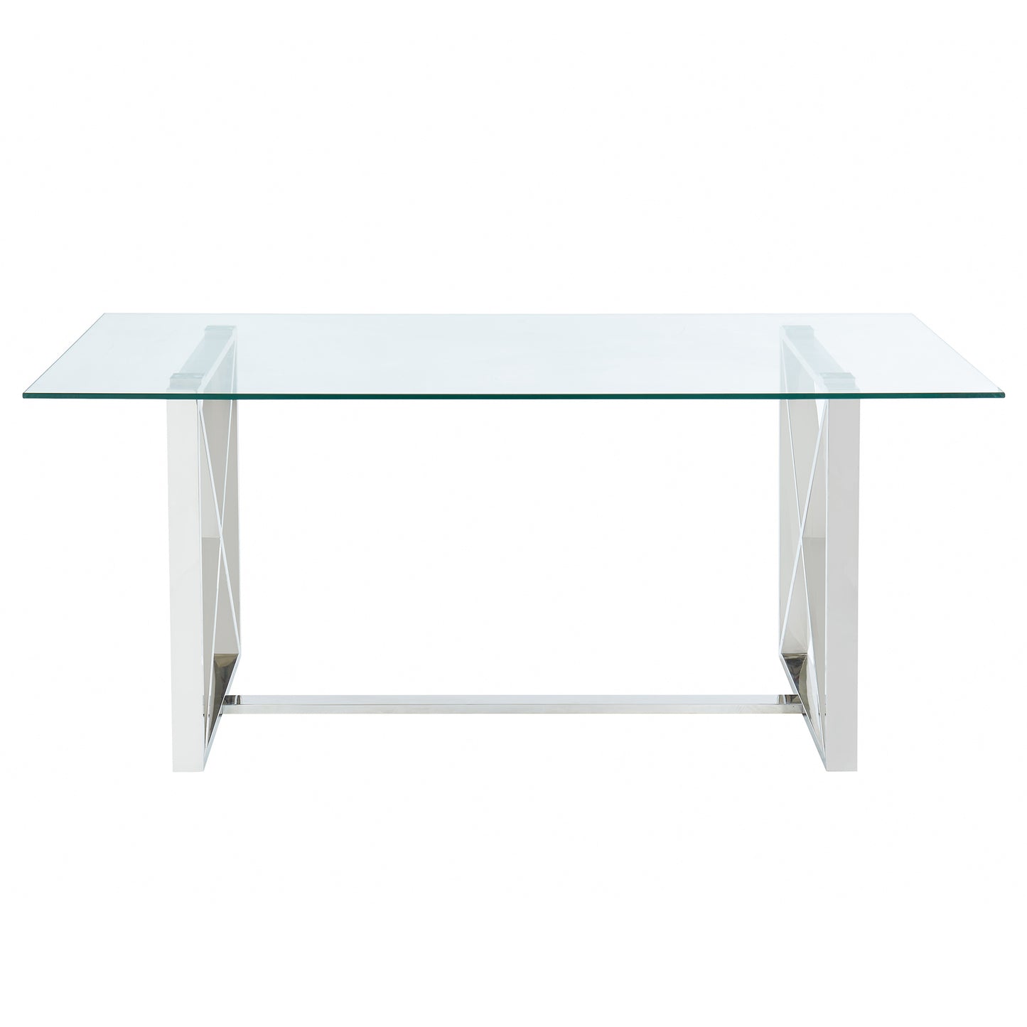 Lorenzo Rectangular Dining Table in Silver