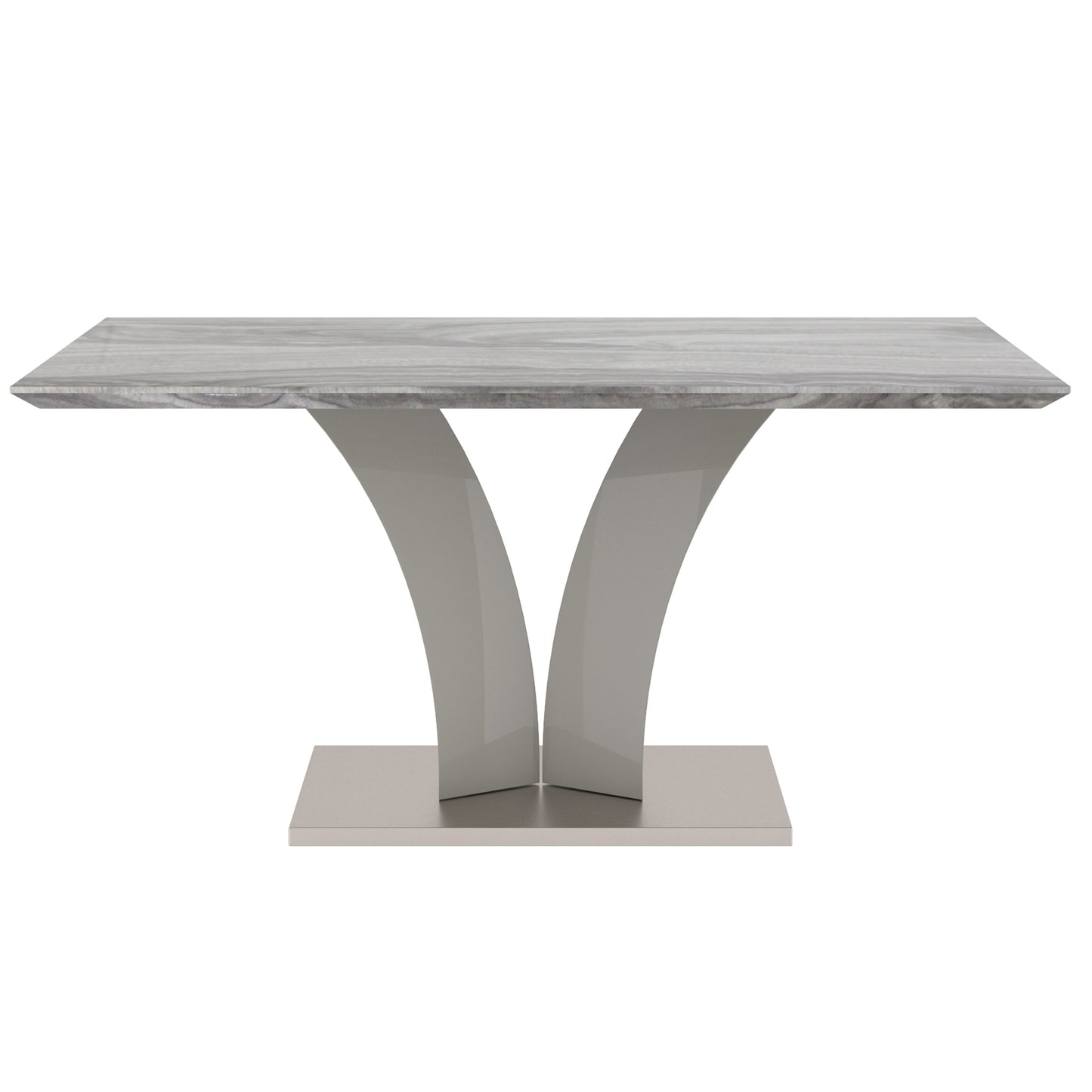 Napoli Rectangular Dining Table in Light Grey