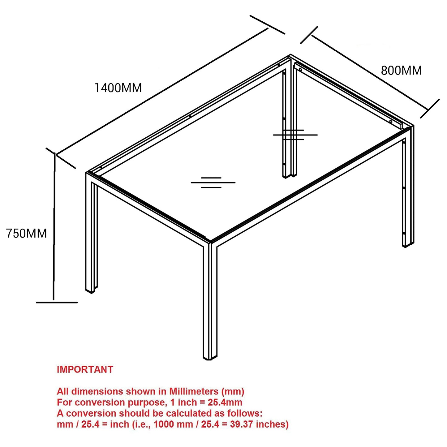 Contra Rectangular Dining Table in Black