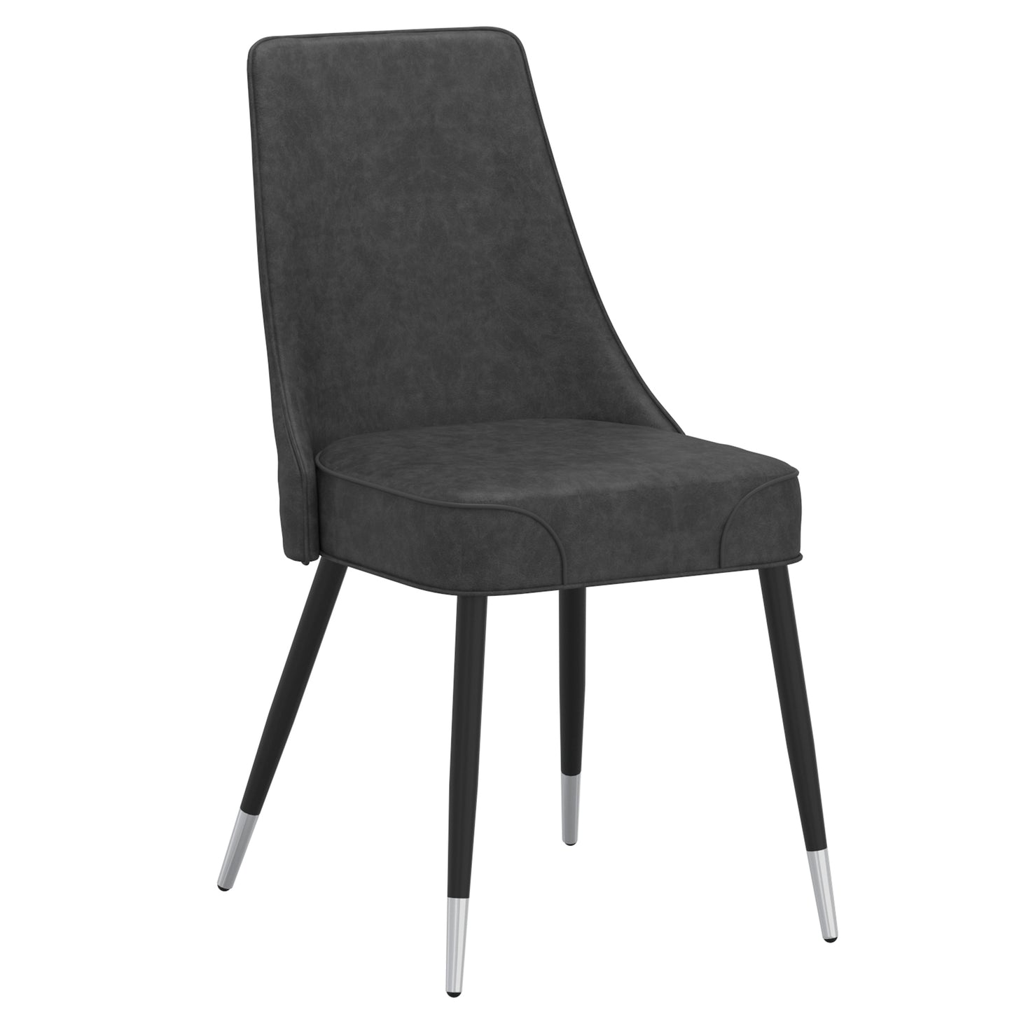 Silvano Side Chair, Set of 2 in Vintage Grey and Black