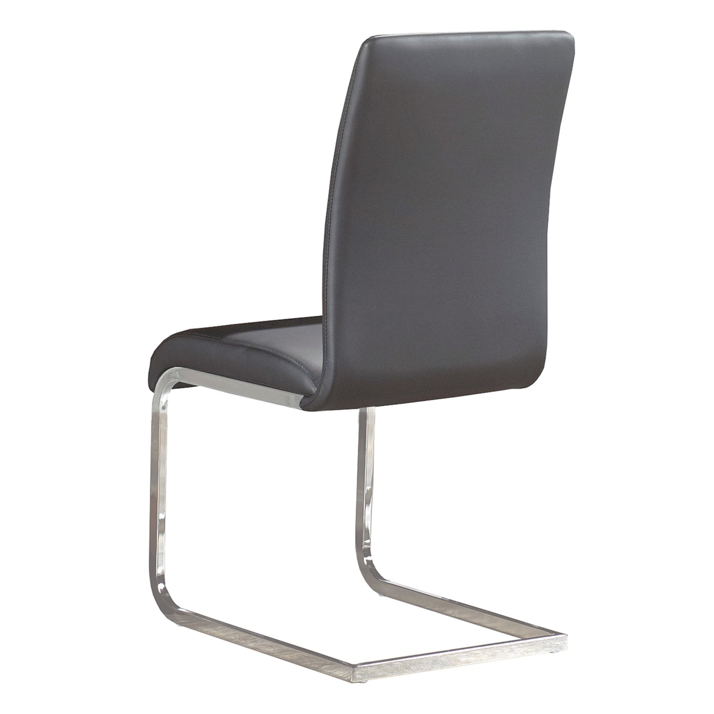 Maxim Side Chair, Set of 2 in Grey and Chrome