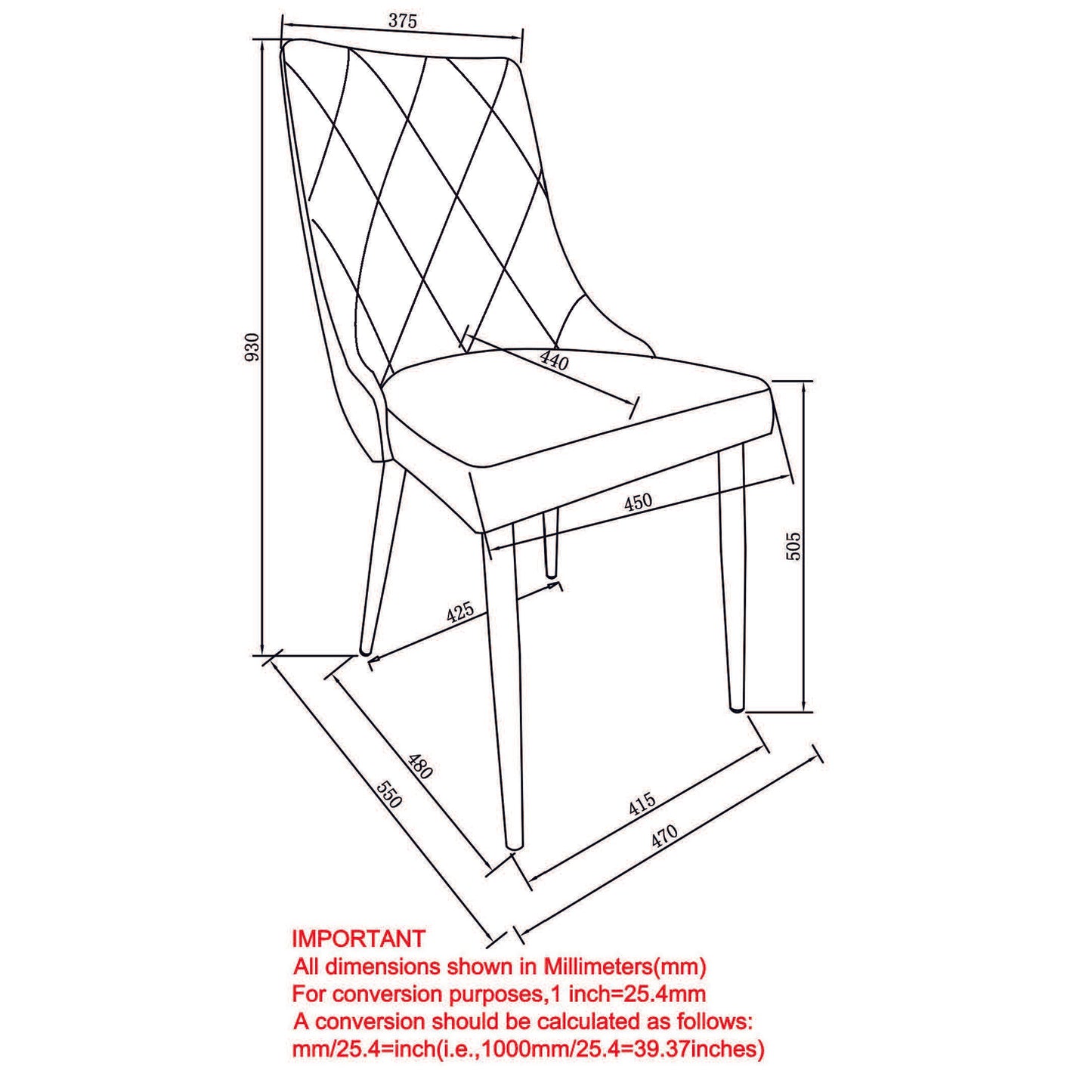 Antoine Side Chair, Set of 2