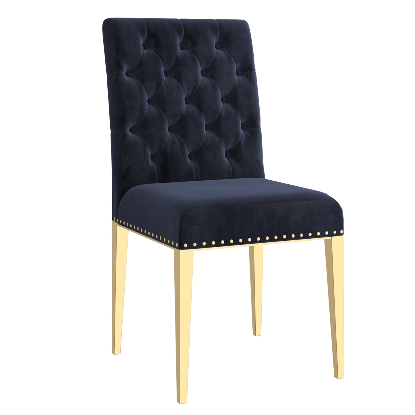 Azul Side Chair, Set of 2 in Black and Gold