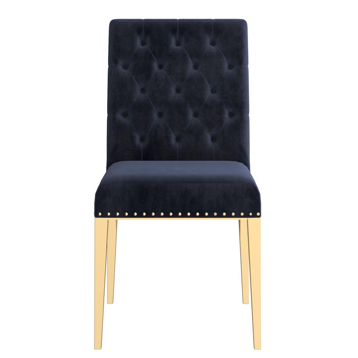 Azul Side Chair, Set of 2 in Black and Gold