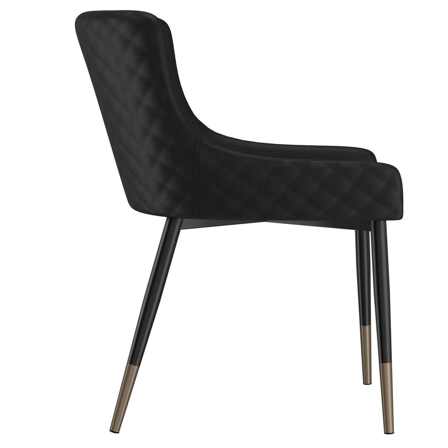 Xander Side Chair, Set of 2 in Black