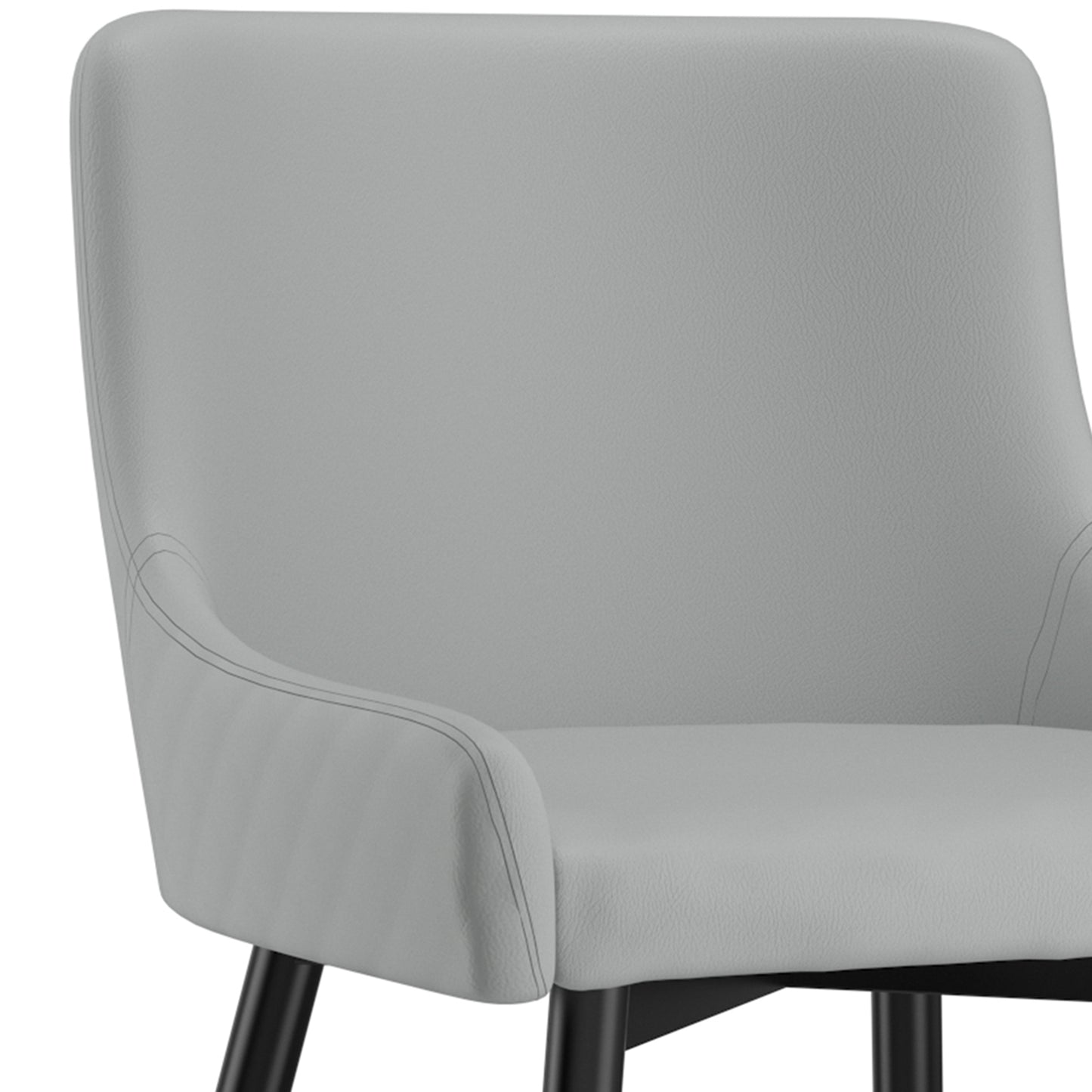 Xander Side Chair, Set of 2 in Light Grey and Black