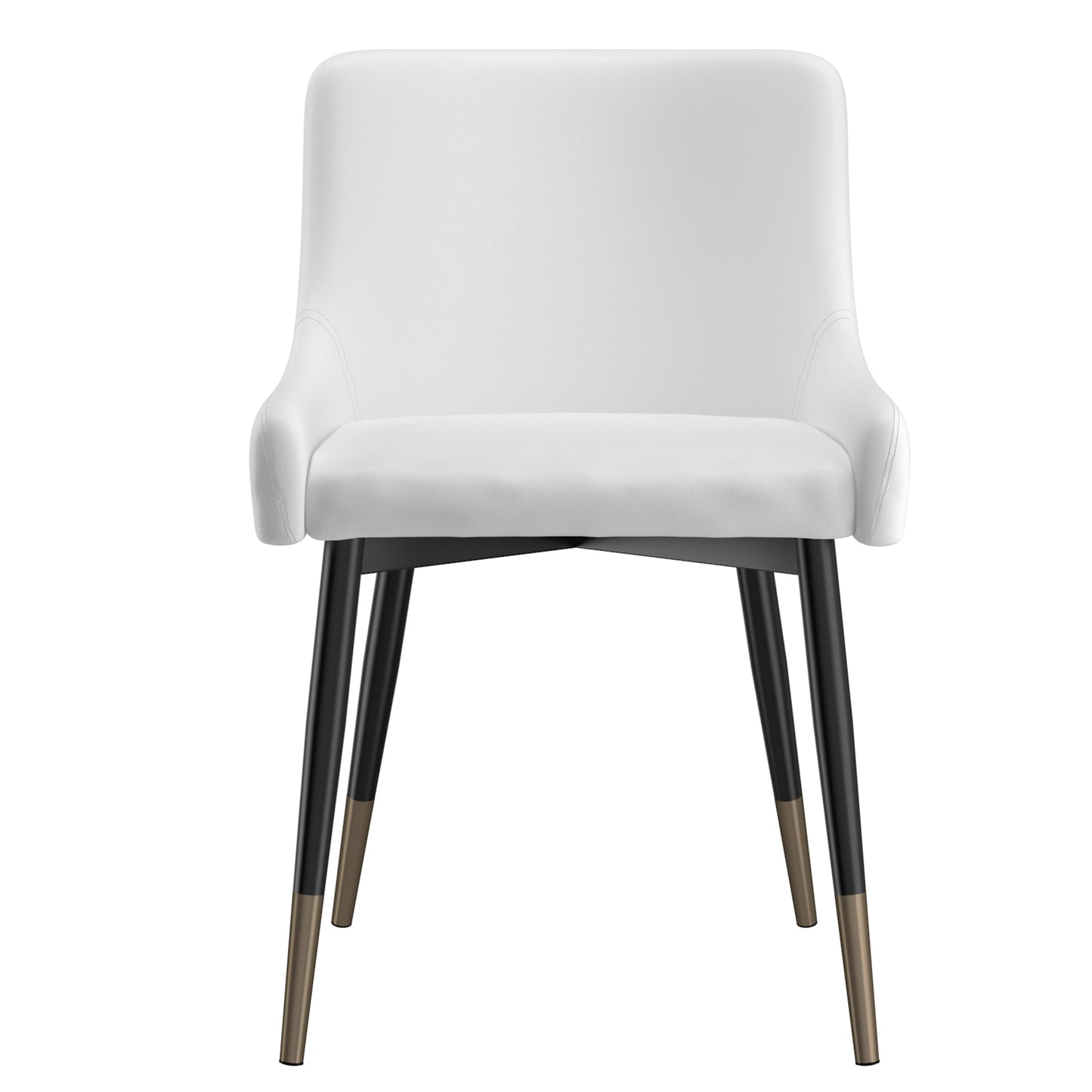 Xander Side Chair, Set of 2 in White and Black