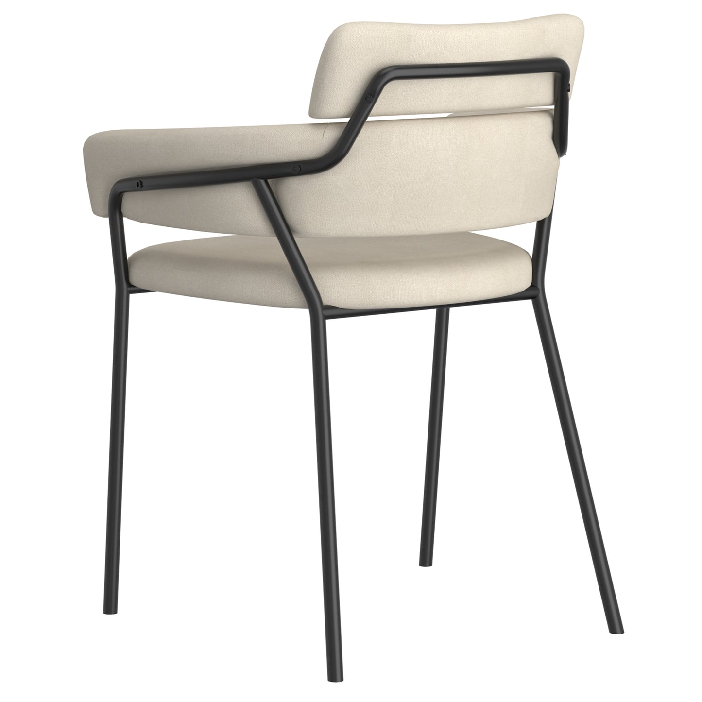 Axel Side Chair, Set of 2 in Beige and Black