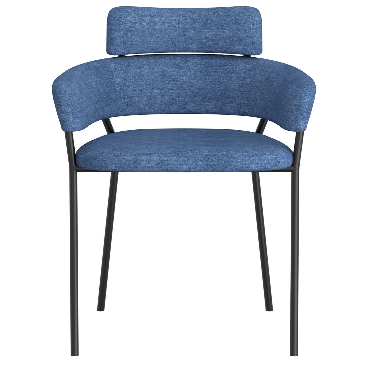 Axel Side Chair, Set of 2 in Blue and Black