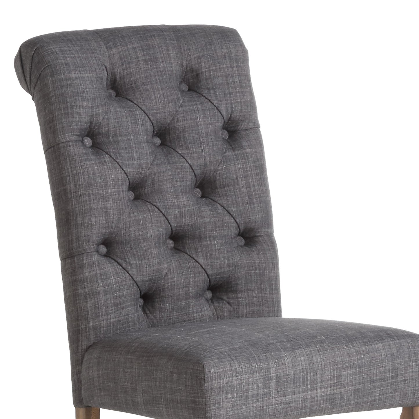 Melia Side Chair, Set of 2 in Grey and Vintage Oak