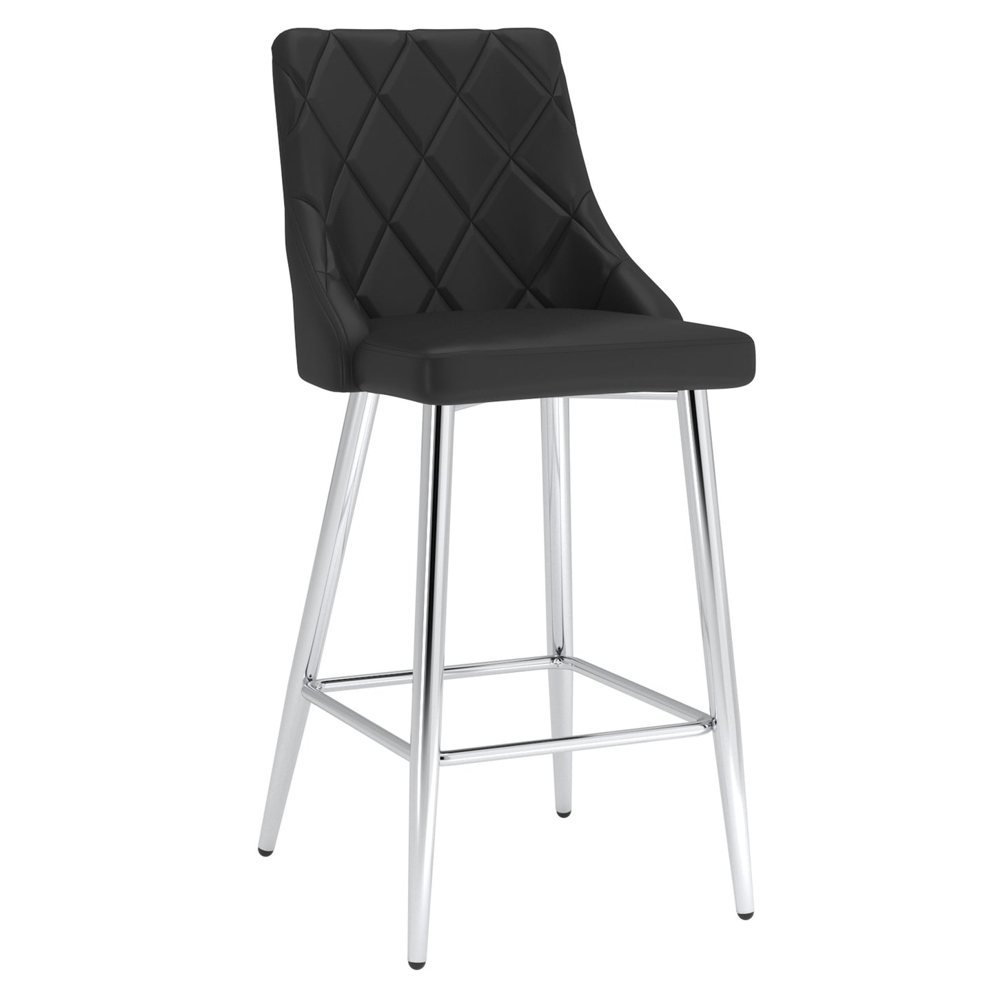 Devo 26" Counter Stool, Set of 2, in Black