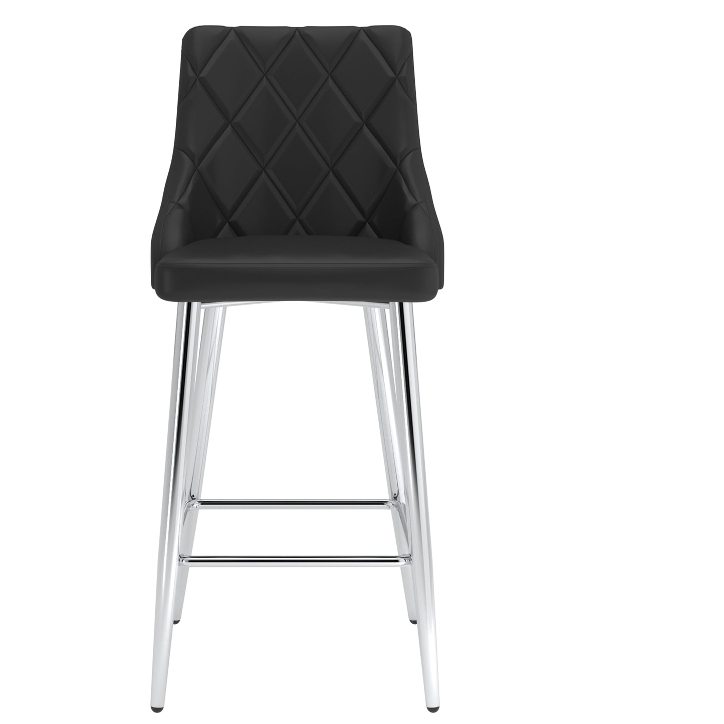 Devo 26" Counter Stool, Set of 2, in Black