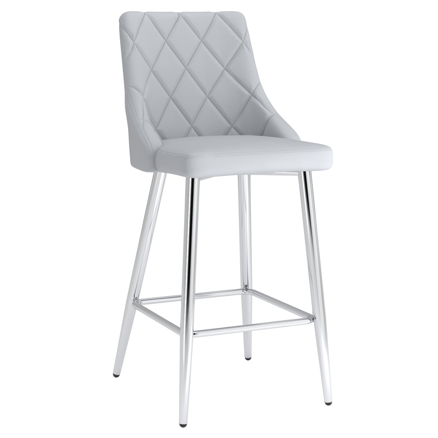 Devo 26" Counter Stool, Set of 2, in Light Grey