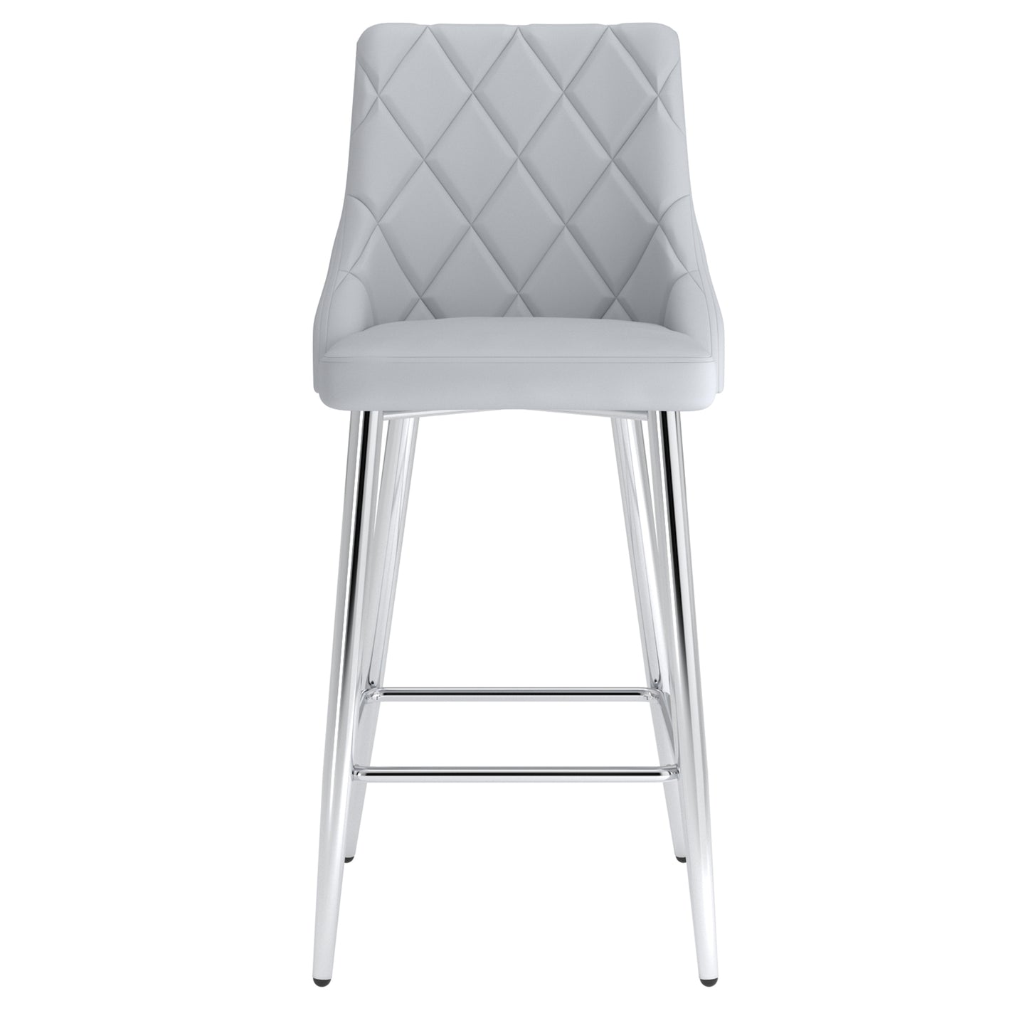 Devo 26" Counter Stool, Set of 2, in Light Grey