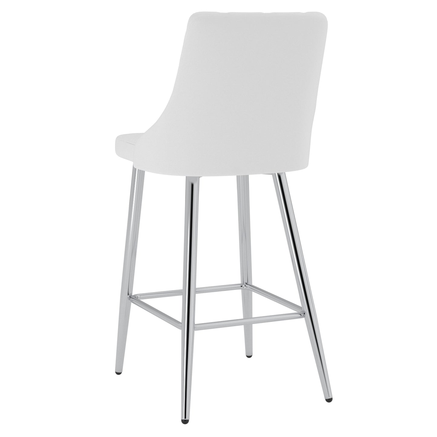 Devo 26" Counter Stool, Set of 2, in White