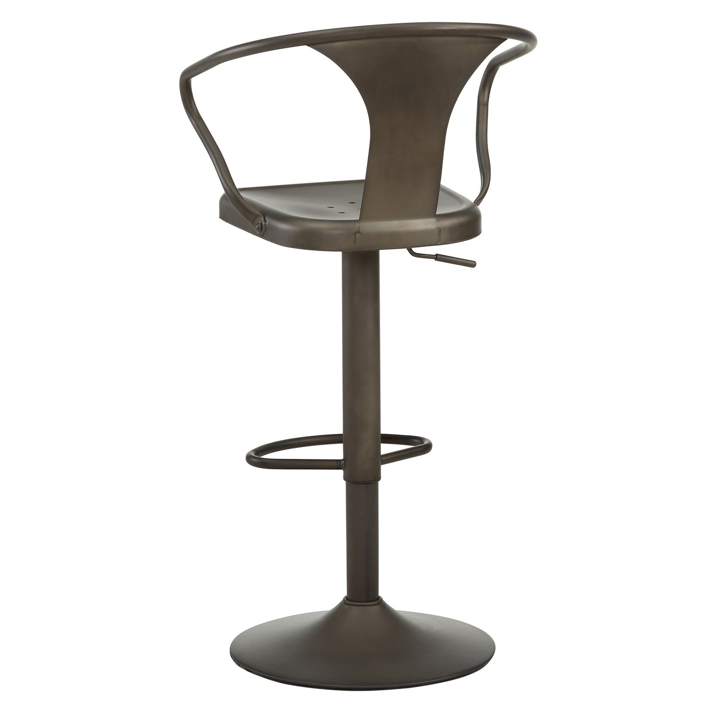 Astra Adjustable Air Lift Stool in Gunmetal