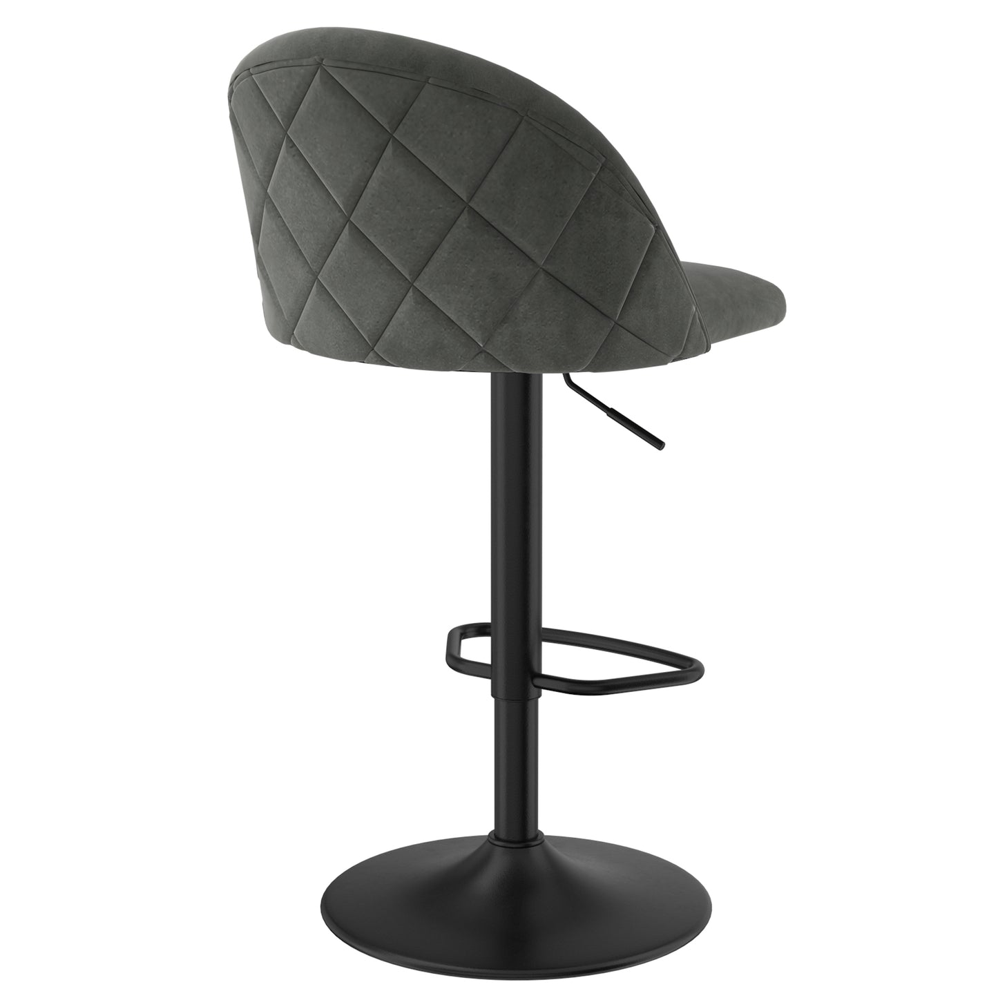 Sataro Adjustable Air Lift Stool in Grey and Black