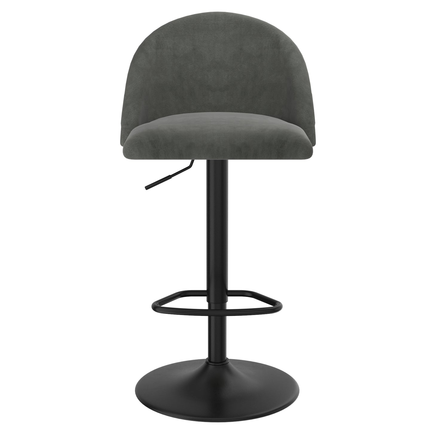 Sataro Adjustable Air Lift Stool in Grey and Black