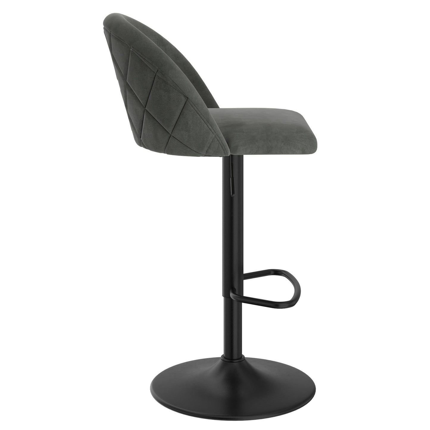 Sataro Adjustable Air Lift Stool in Grey and Black