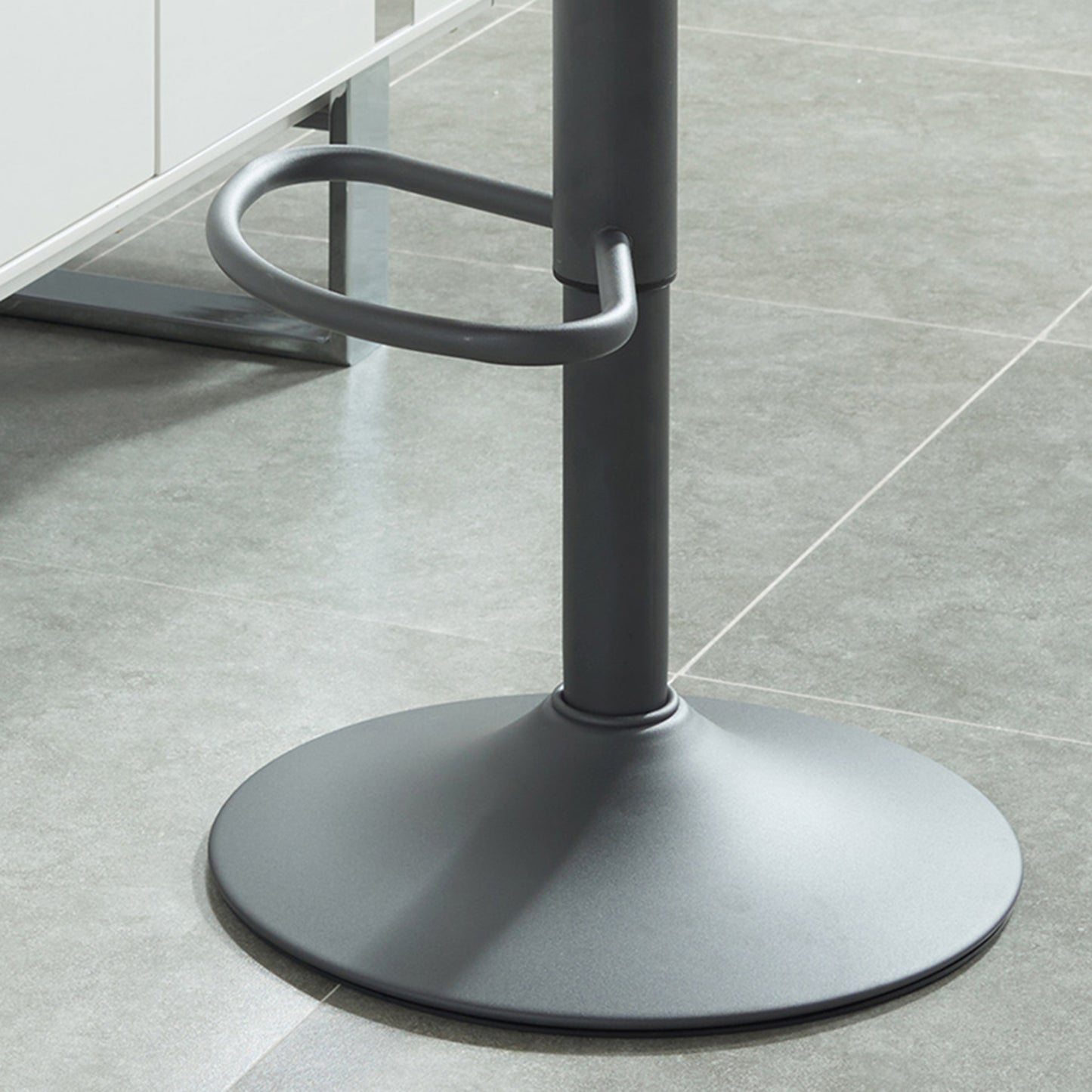 Pluto Adjustable Air Lift Stool, Set of 2 in Blue-Grey and Grey