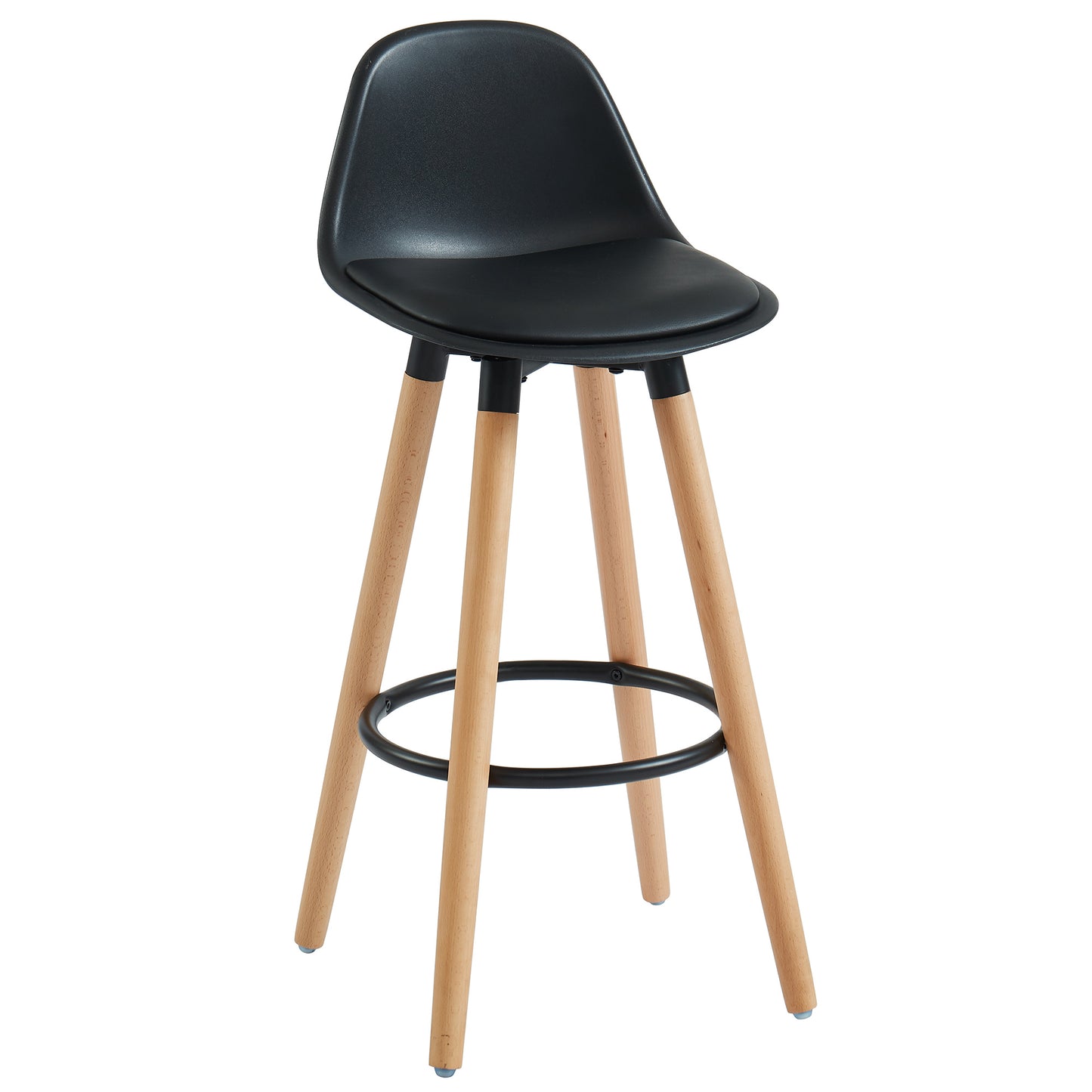 Diablo 26" Counter Stool, Set of 2 in Black and Natural