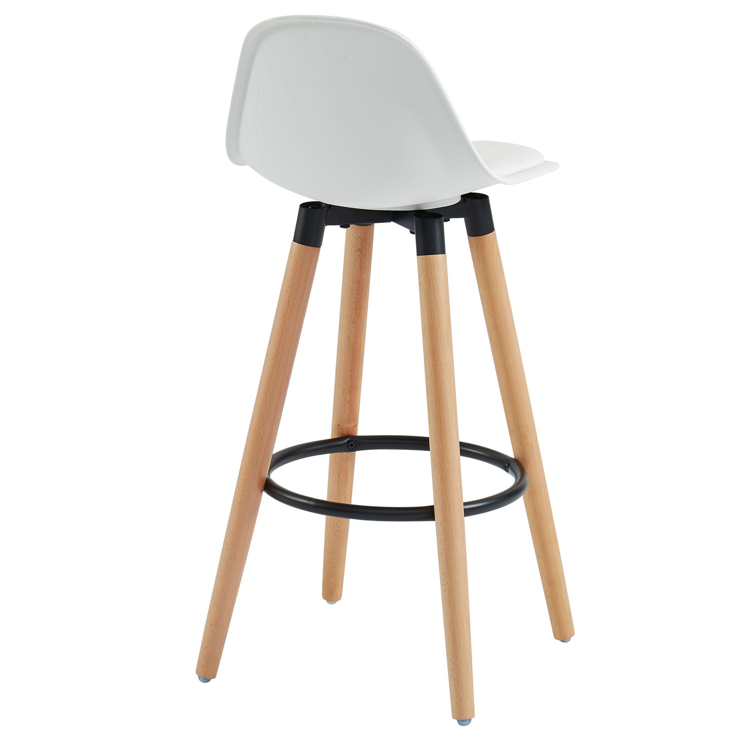 Diablo 26" Counter Stool, Set of 2 in White and Natural