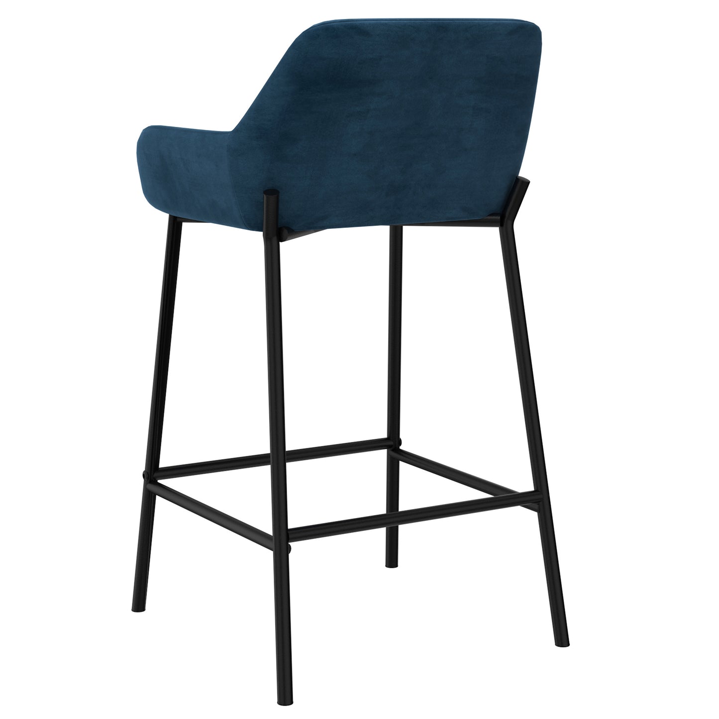 Baily 26" Counter Stool, Set of 2 in Blue and Black