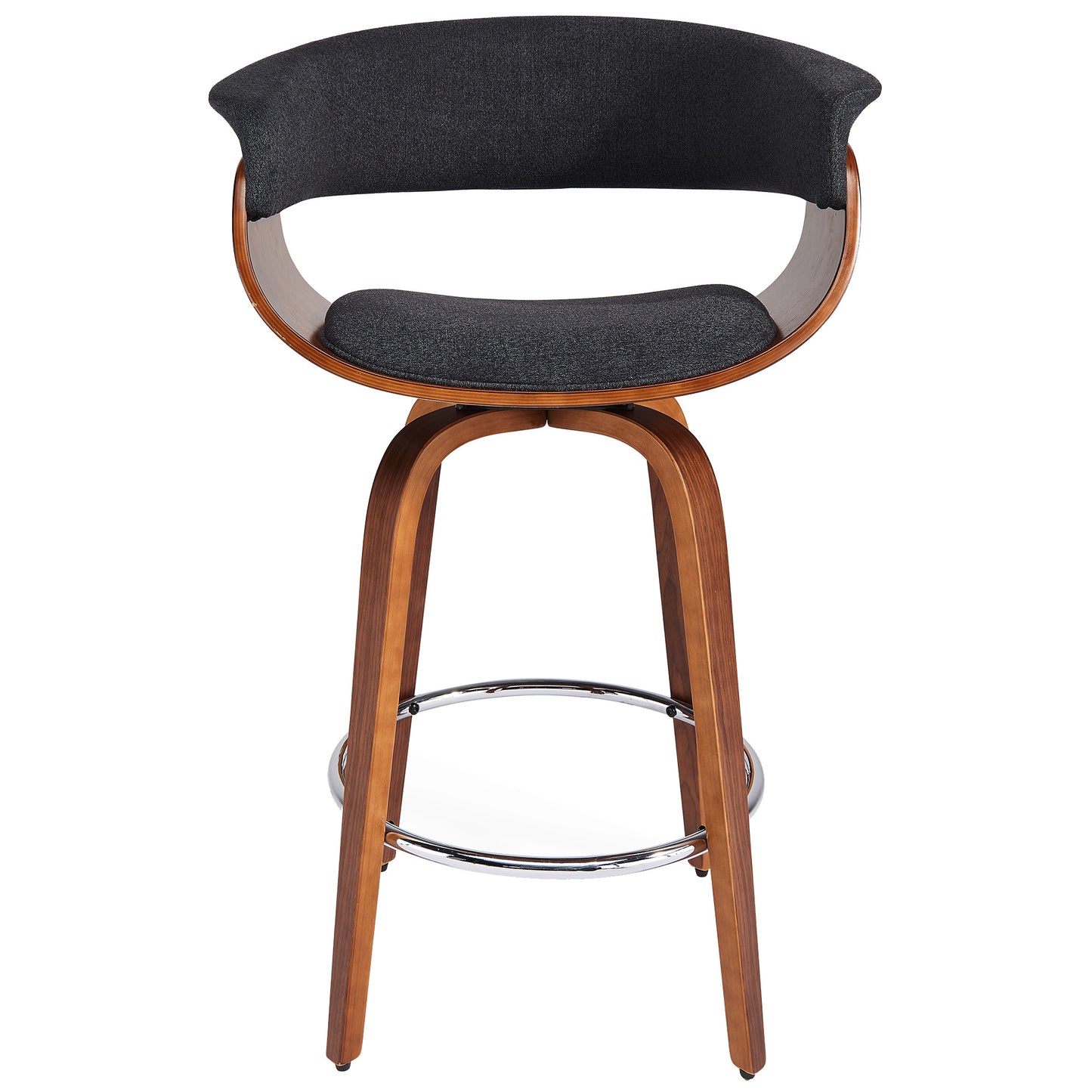 Holt 26" Counter Stool in Charcoal and Walnut