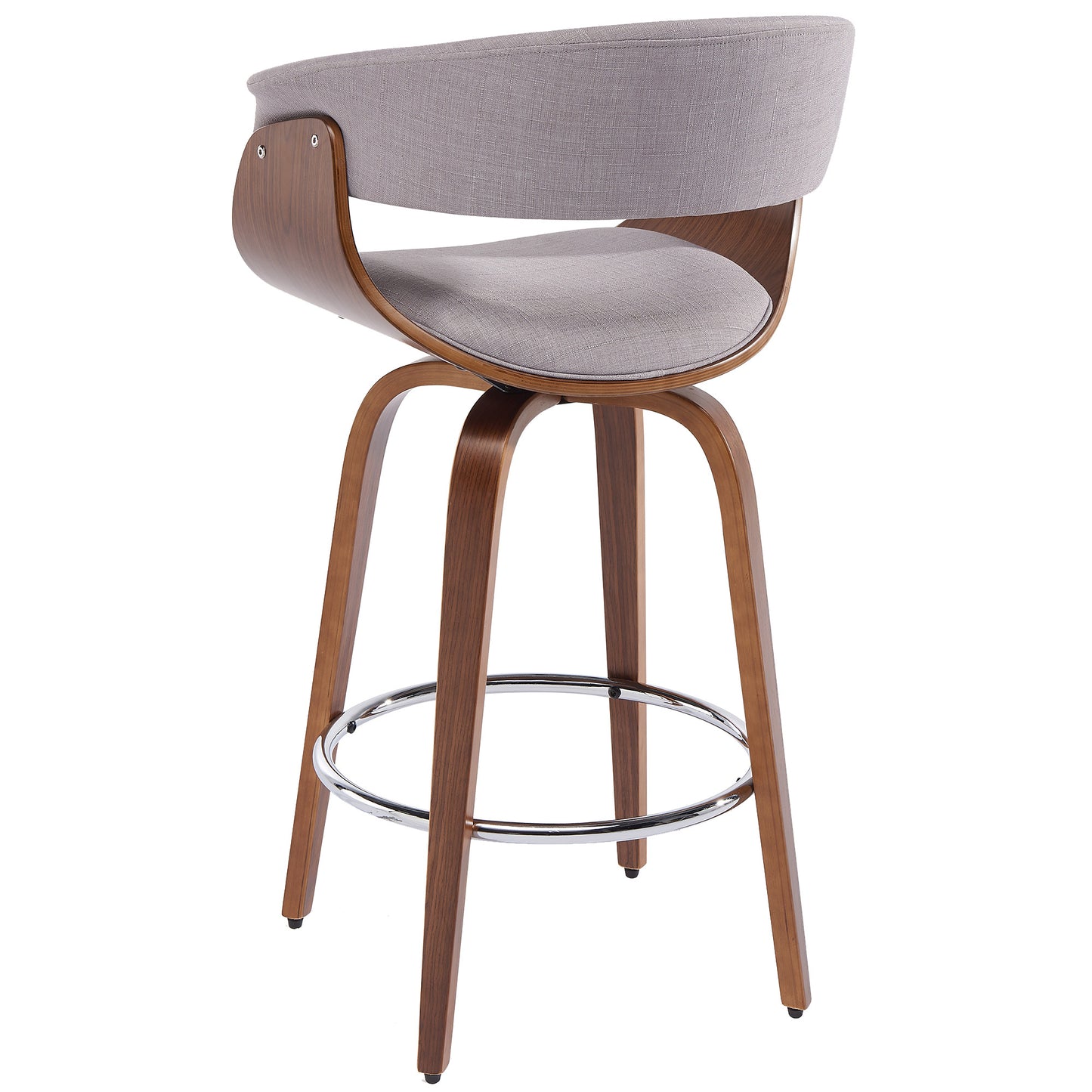 Holt 26" Counter Stool in Grey and Walnut