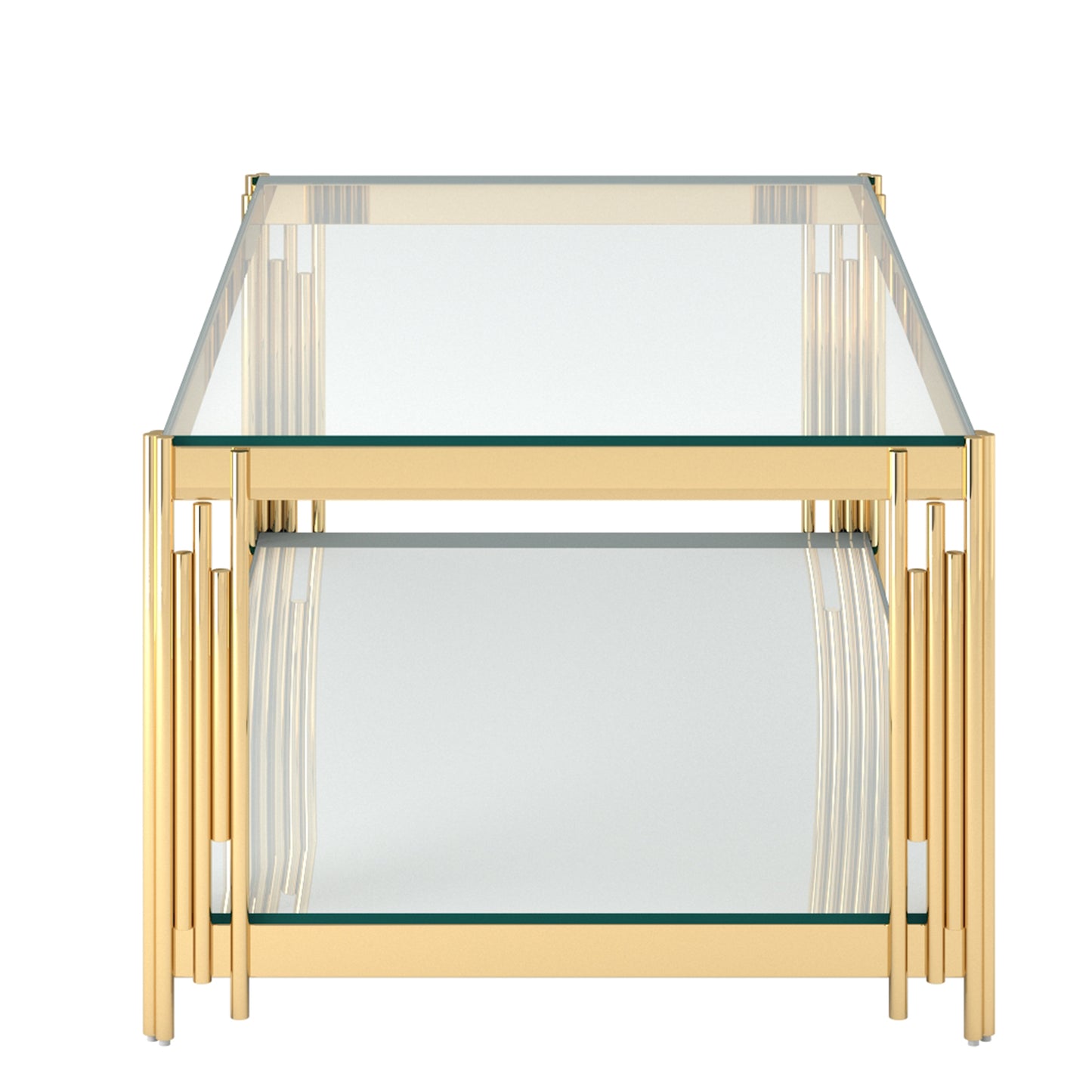 Estrel Rectangular Coffee Table in Gold