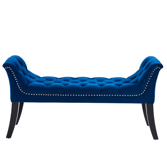 Velci Bench in Blue and Black